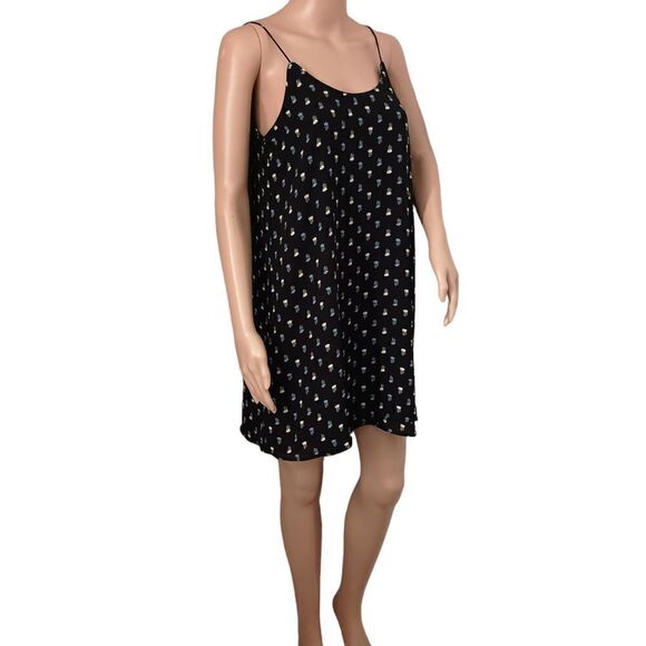 Anthropologie Slip Dress XS Fairy Dark Floral Boho Whimsigoth Grunge Romantic - Picture 1 of 16